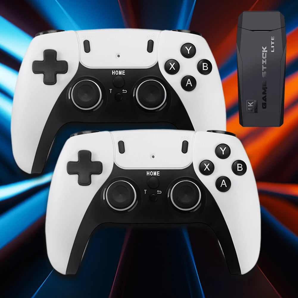 M8 PRO 4K Video Game Console Wireless Controller Gamepad Built-in 10000+ Games Handheld Game Player HD TV Game Stick for PS1 GBA