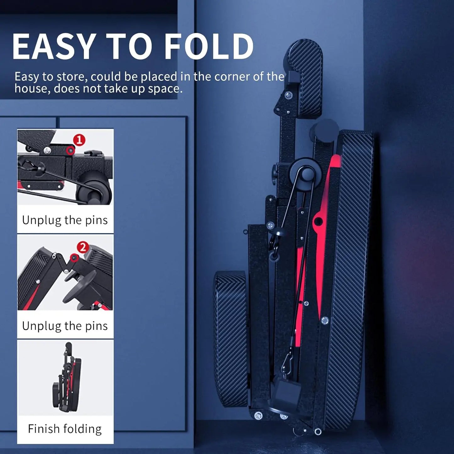 14-in-1 Foldable Dumbbell Bench Weight Pre-Assembled Multi-Functional 1000 lbs 6 Adjustable Levels for Full Body Workout