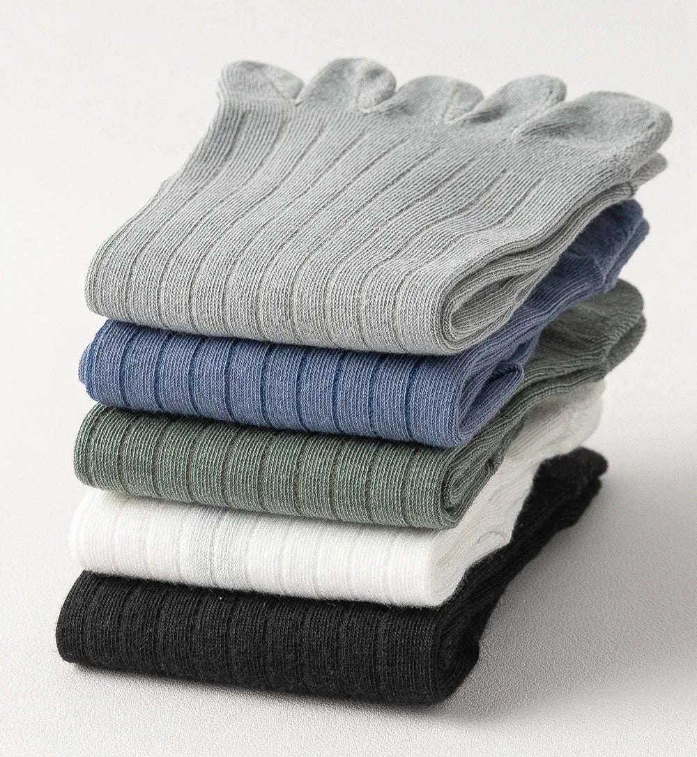 5 Pairs Summer Five Finger Socks for Men Thin Cotton Toe Socks with Separate Fingers Low Cut Ankle Sports Socks high quality