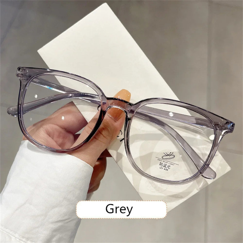 New Retro Ultra-light Glasses Anti-blue Light Flat Glasses Female Fashion Exquisite Casual Transparent Frame Flat Light Glasses
