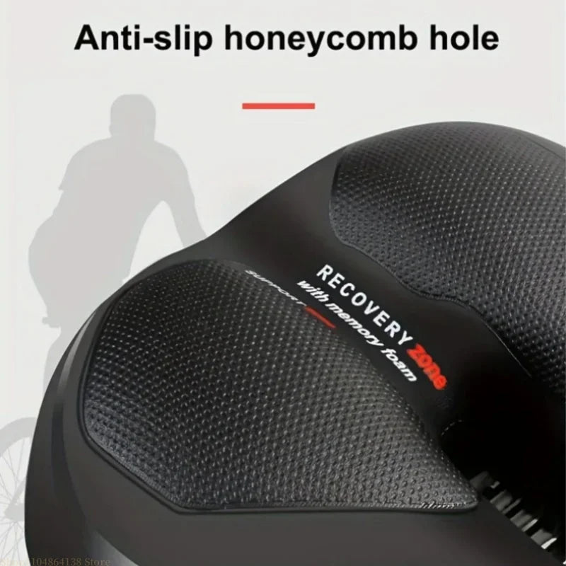 Bicycle seat pad thickened and waterproof universal mountain road seat pad shock-absorbing ball model charging tail light design