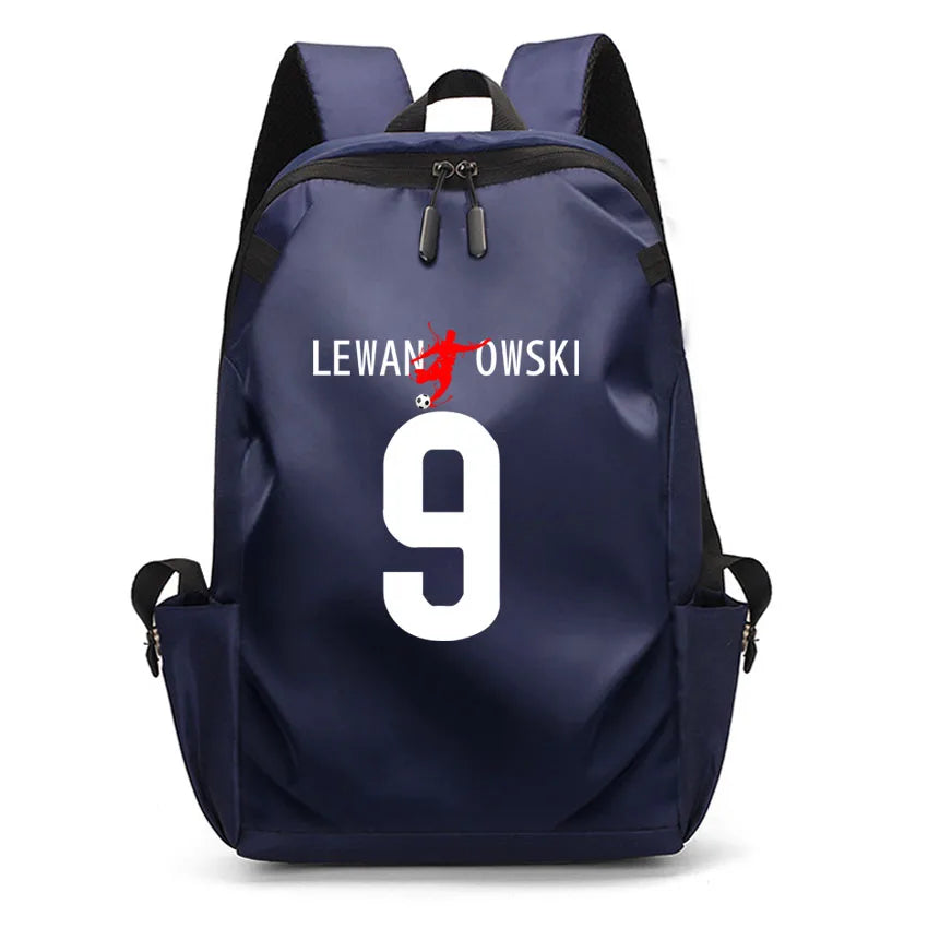 Men Laptop Backpacks Oxford High School Rucksack Boy girl Student Backpack Soccer Superstars DIM RIA Number 22 Printed usb