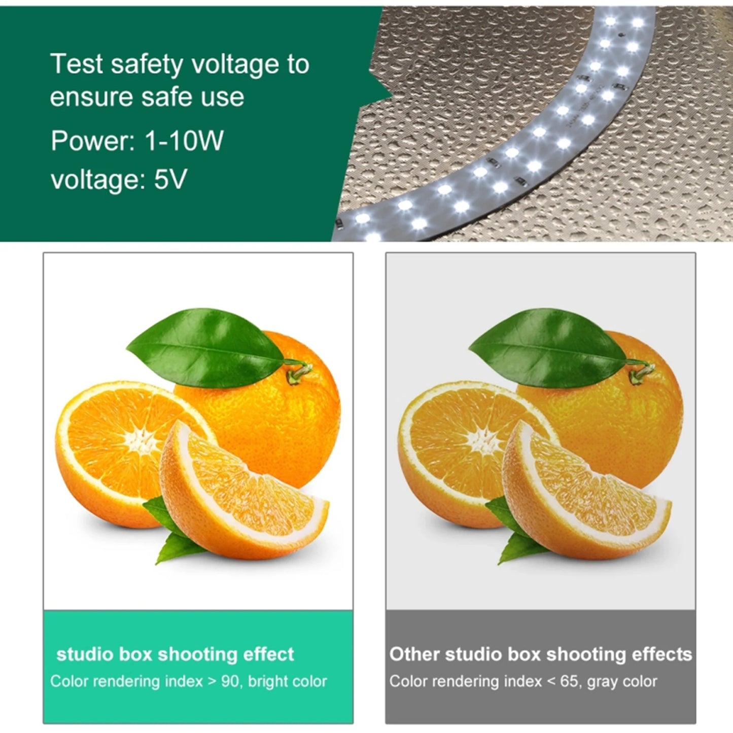 245mm Desktop Photo Studio Light Box Photography Adjustable Brightness Shooting Tent Kit With 96LED Lights 12 Colors Backdrops