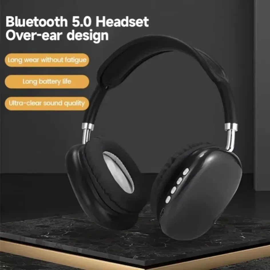Head Mounted Wireless Bluetooth Earphones Sports Headset Game with Charging Touch Control Earbuds Bass Earphones for Music