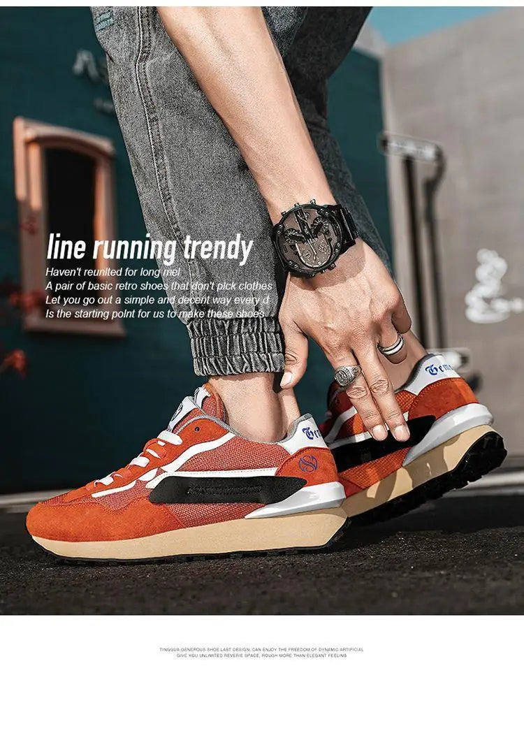 Men Lightweight non-slip walking shoes summer fashion outdoor sports shoes casual comfortable sports shoes