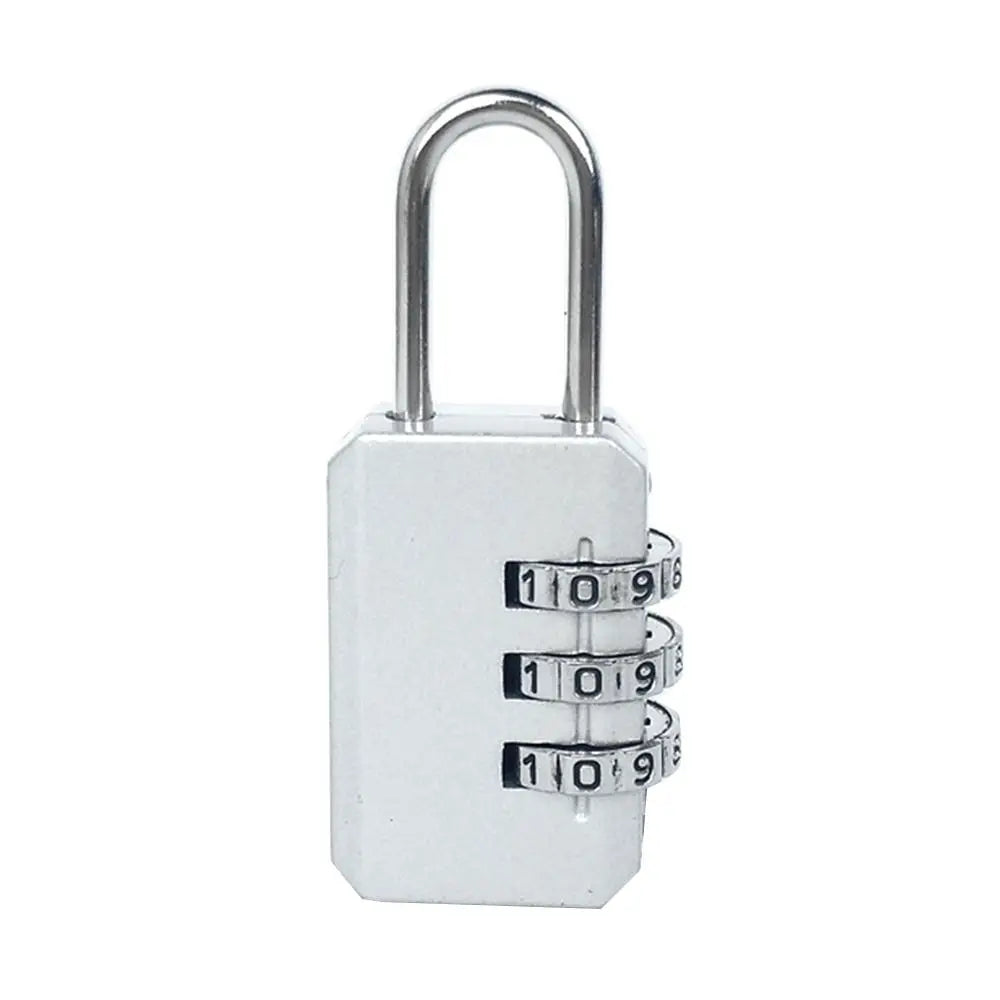 Portable Mini Backpack Zipper Password Lock Travel Luggage Padlock Security Protect For Dormitory Cabinet Locker Drawer Bag