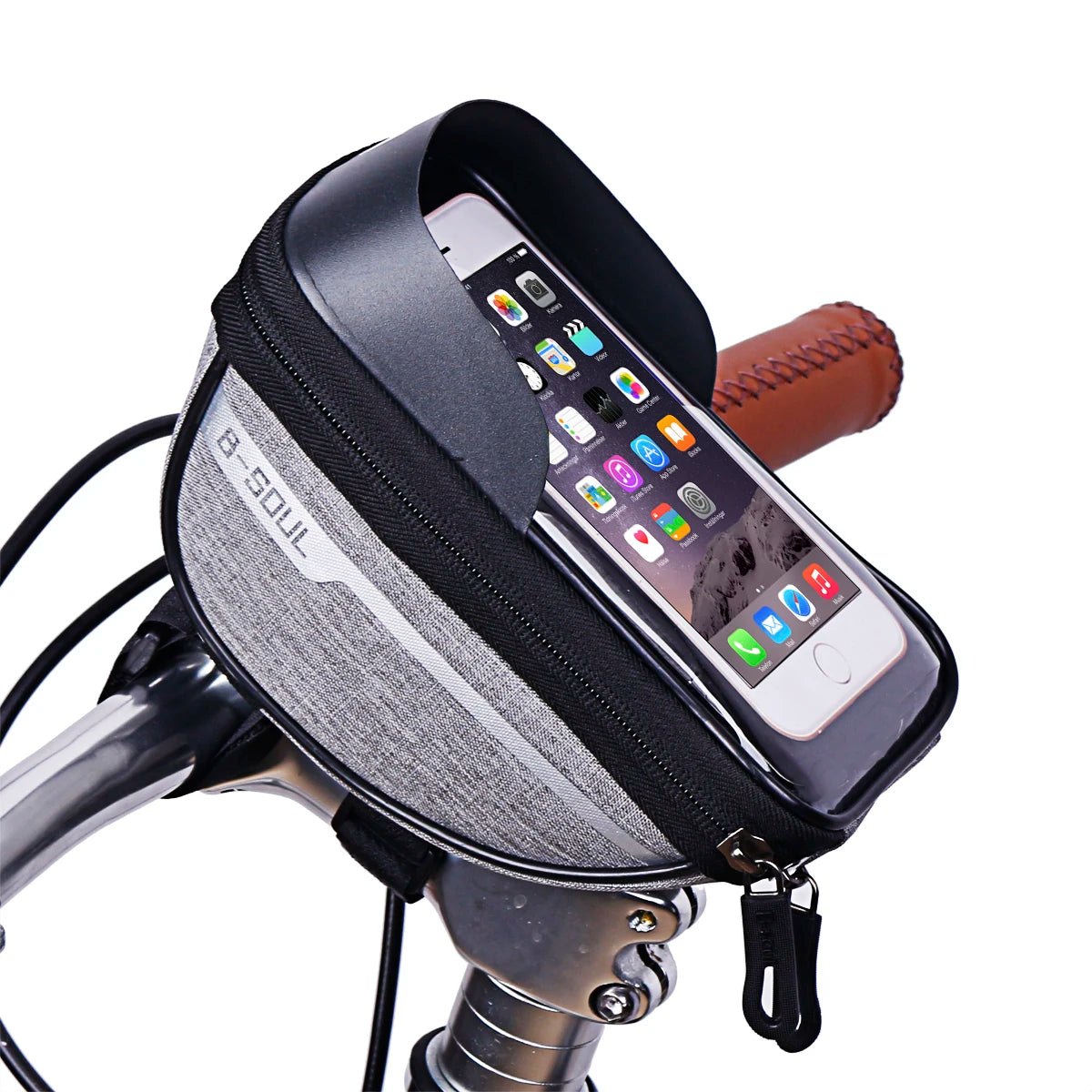 B-SOUL Bicycle Bag Front Bag Handlebar Bag Mobile Phone Bag Horizontal Bag Mountain Road Bike Riding Accessories