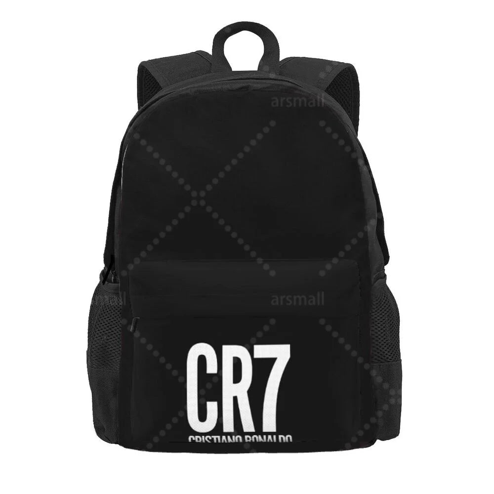 Cristiano Ronaldo CR7 Backpacks Lightweight School Bag Student Bookbag Unisex Laptop Daypacks for Travel Hiking Camping