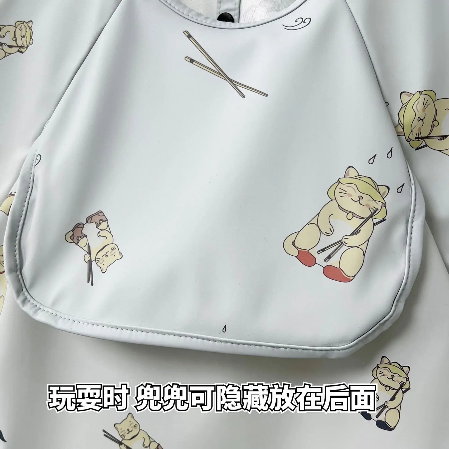 Waterproof PU Infant Sleeveless Bib Baby Feeding Bib Kids Apron Bibs Newborn Burp Cloths for Children Painting Art Smock