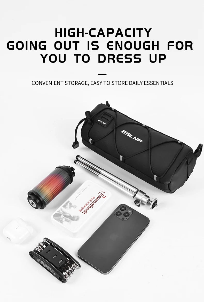 OFFBONDAGE Bike Front Bag Large Capacity Storage Outside Waterproof Multi-function Riding Bag Mountain Bike Bag Bike Accessory