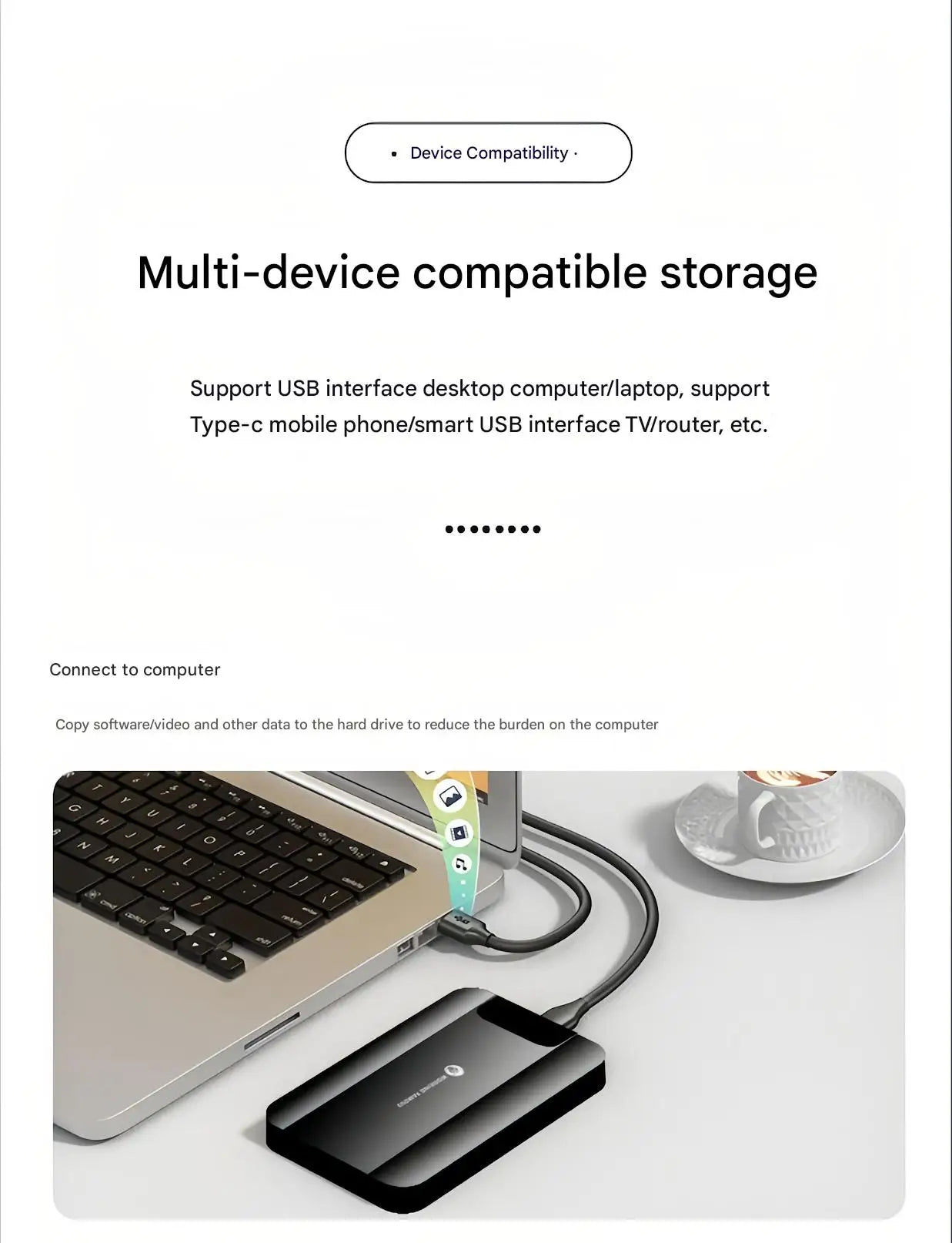 Portable HDD Metal material 5Gbps External Hard Drive 320GB 500GB 1TB LED USB3.0 disco duro exter Compatible for PC/MAC/PS4/PS5