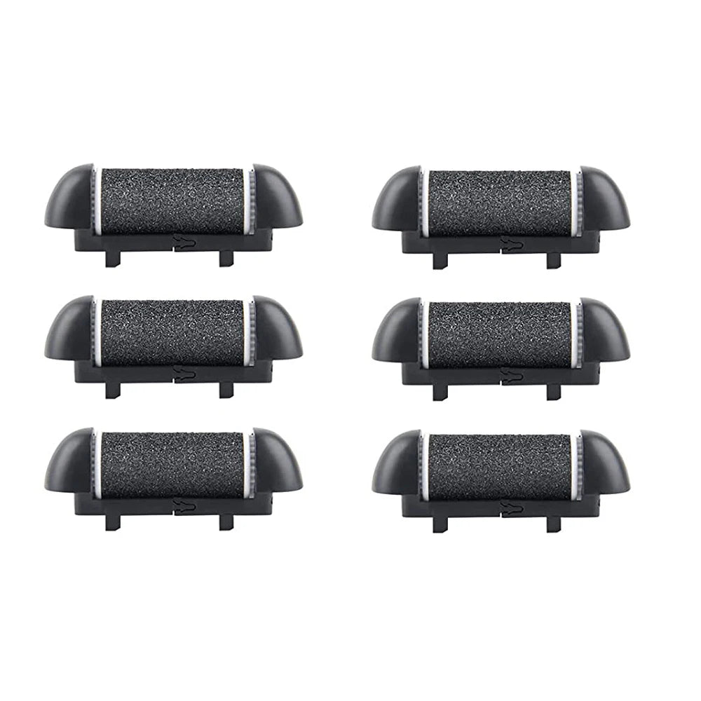 New 6PCS Foot Care Tool Heads Pedicure Hard Dead Skin Callus Remover Refills Replacement Rollers Foot Files Accessories