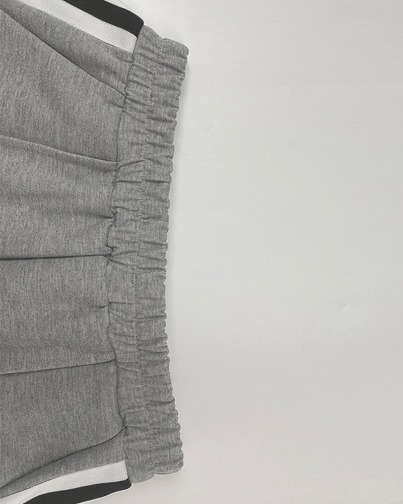 Krisstargirl Womans Color Block Casual Fashion Straight Pants 2025 Spring Summer Fall Hight Waisted Sporty Pants for Women