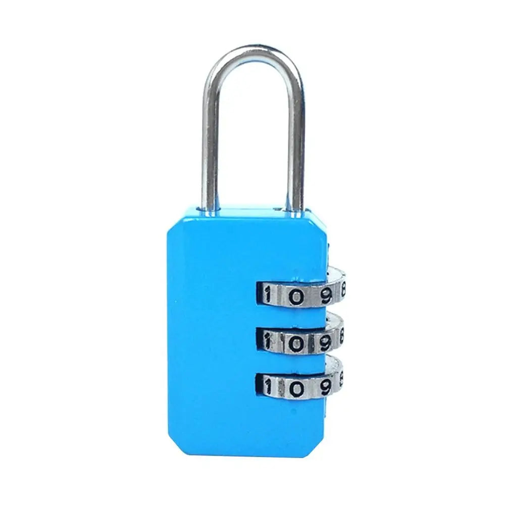 Portable Mini Backpack Zipper Password Lock Travel Luggage Padlock Security Protect For Dormitory Cabinet Locker Drawer Bag