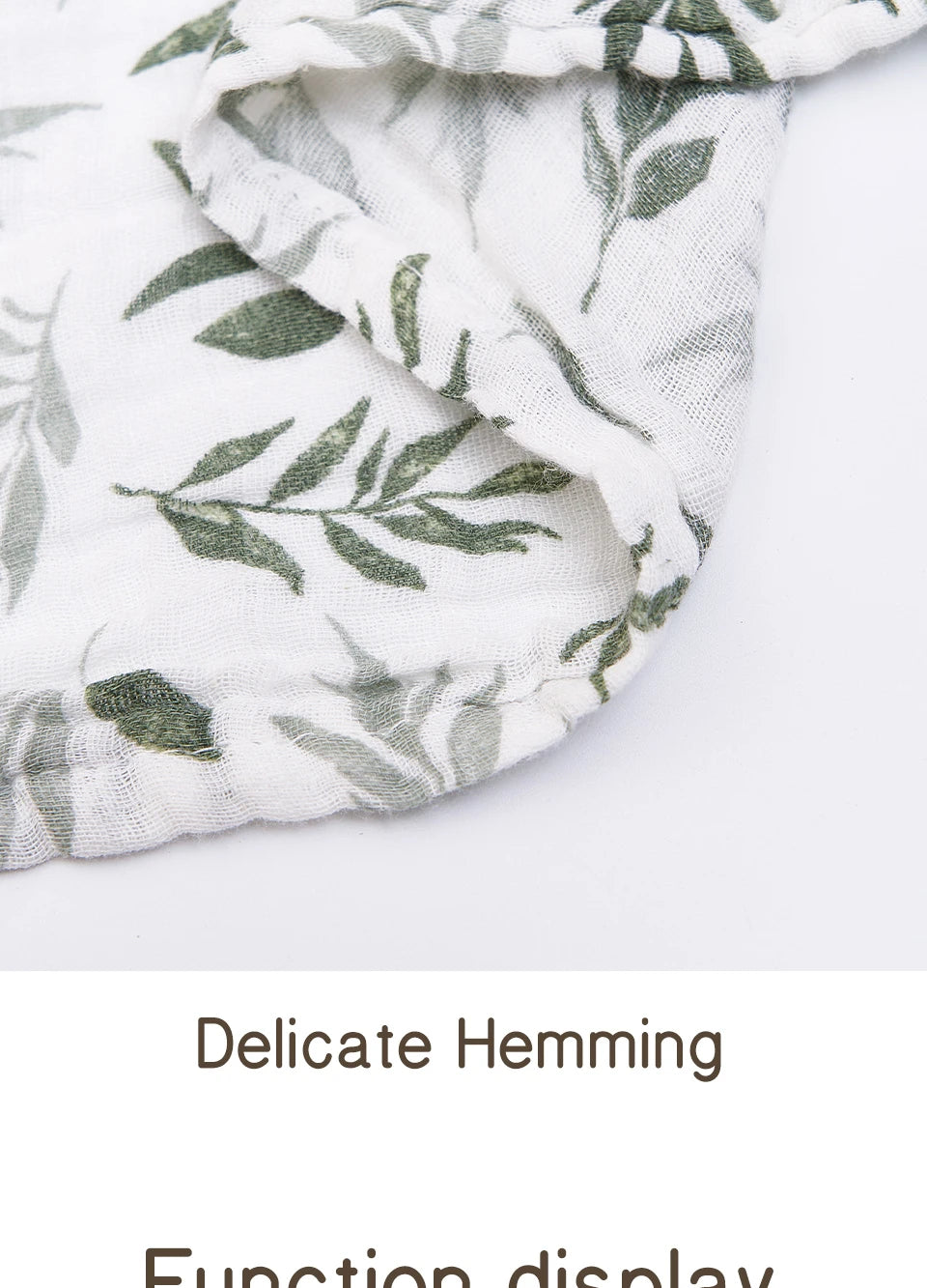 Elinfant 100% cotton 120*110cm 2 Layers Newborn Baby Bath Towel Wrap Muslin Swaddle Blankets Wholesale Dropshipping