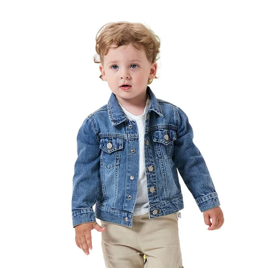 Children's Clothing Spring Autumn Kids Denim Jacket Boys Girls' Tops Fashion Casual Jacket Coat