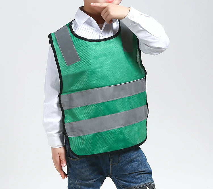 Children Kids Safety Reflective Apron Autumn Winter After School Reflective Warning Apron High Visibility Aprons Reflector