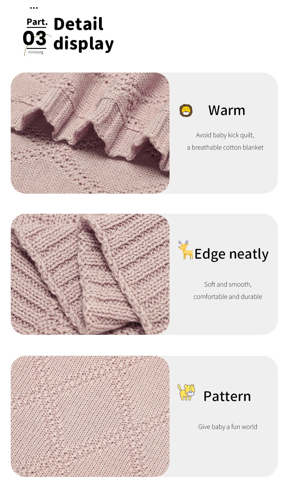 Cotton Baby Blankets Super Soft Newborn Infant Boy Girl Stroller Nursery Cover Quilts 90*70cm Toddler Outdoor Throw Playing Mats