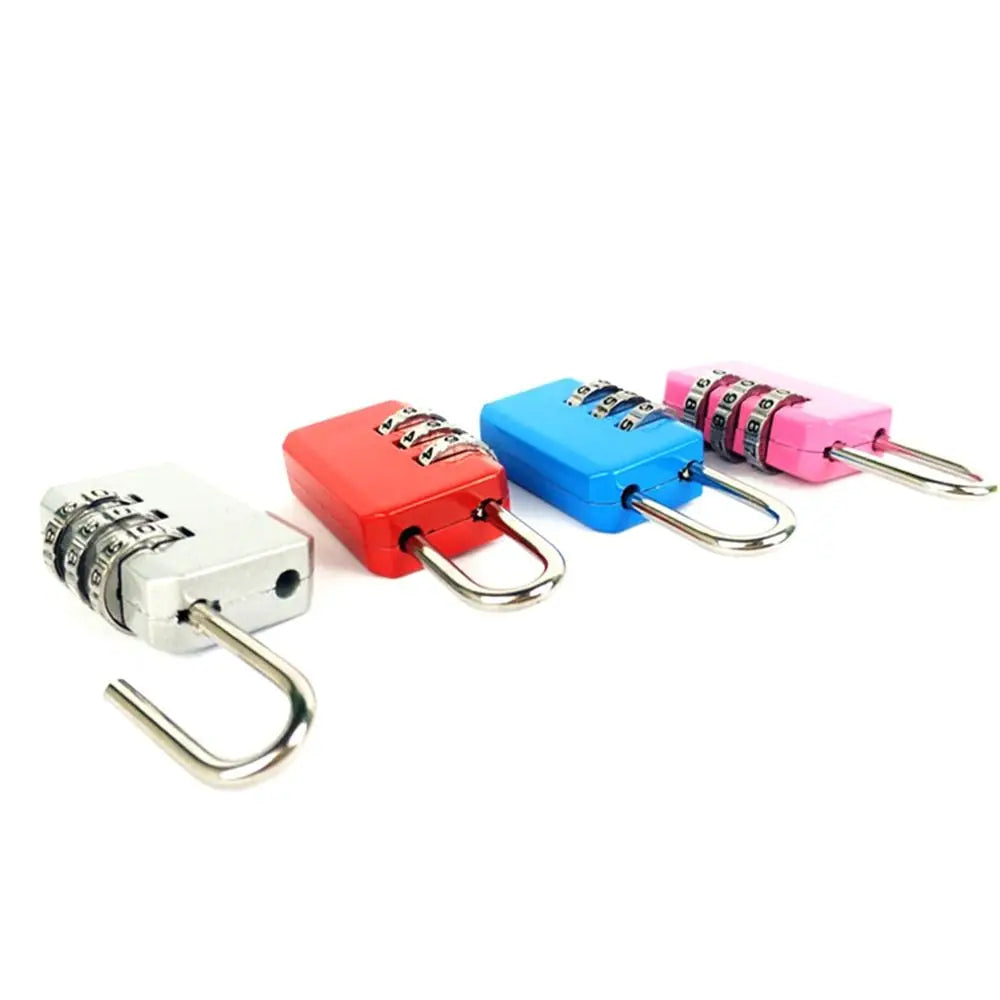 Portable Mini Backpack Zipper Password Lock Travel Luggage Padlock Security Protect For Dormitory Cabinet Locker Drawer Bag