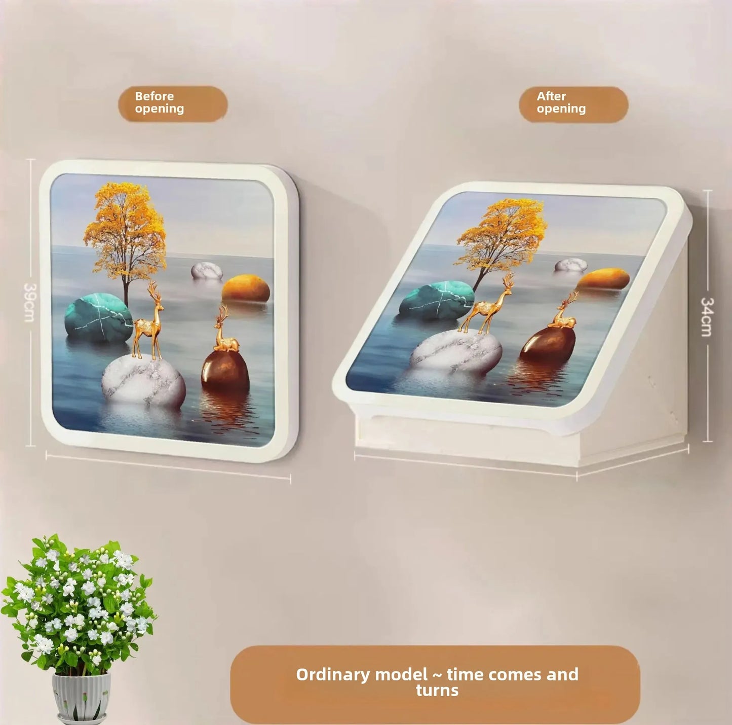 Bathroom Wall Art Storage Box Wardrobe Clothes Hanging Shelf Waterproof No Drilling Foldable Storage Cabinet For Toiletries