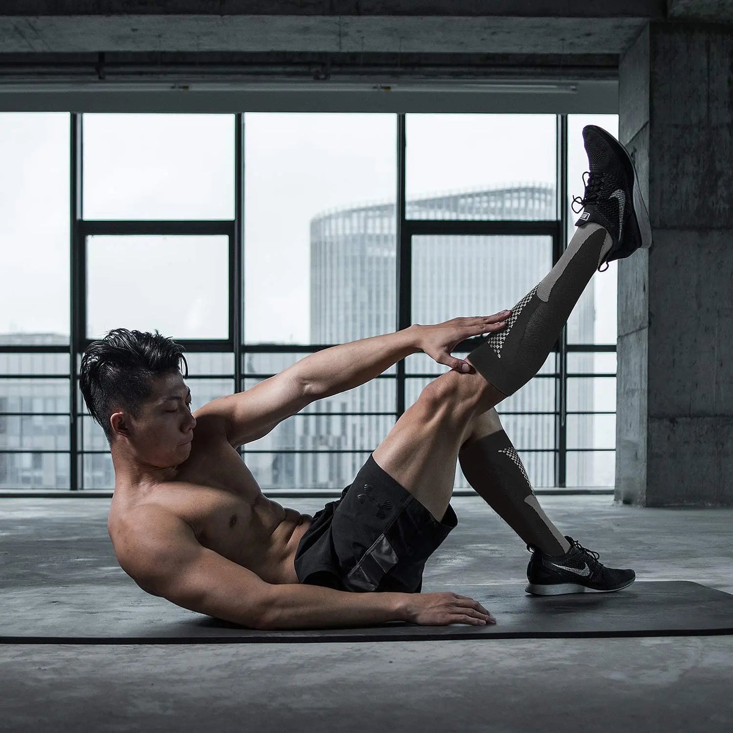 Running Men Women Compression Socks For Football Anti Fatigue Pain Relief 20-30 Mmhg Black Compression Socks Fit For Sport Socks