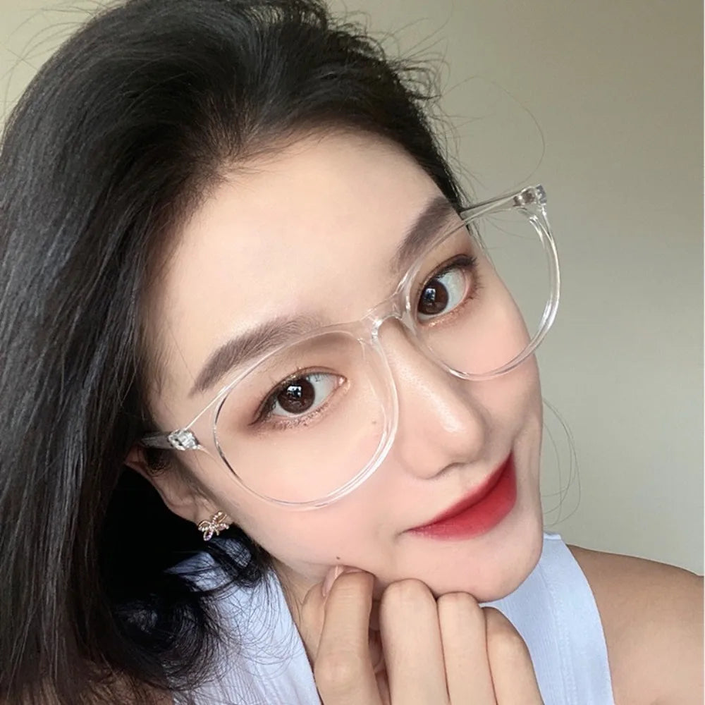 Anti-blue Light Optical Glasses Unisex Retro Ultra-light Large Square Frame Eyewear