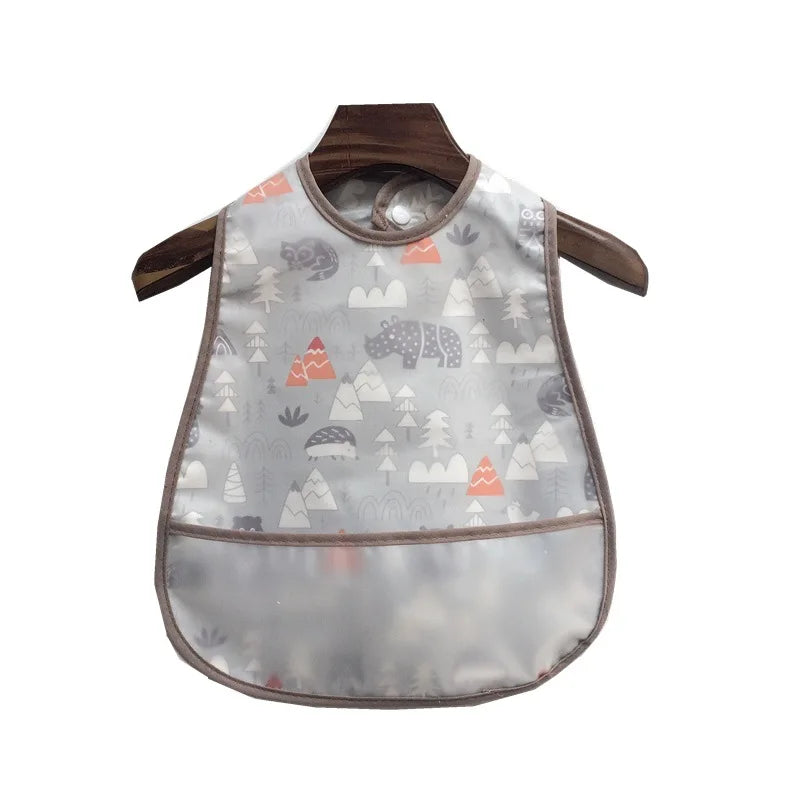 Waterproof Sleeveless Bibs Children Apron Adjustable Feeding Smock Bibs Kids Eating Dinner Breastplate Baby Bavoir Clothing