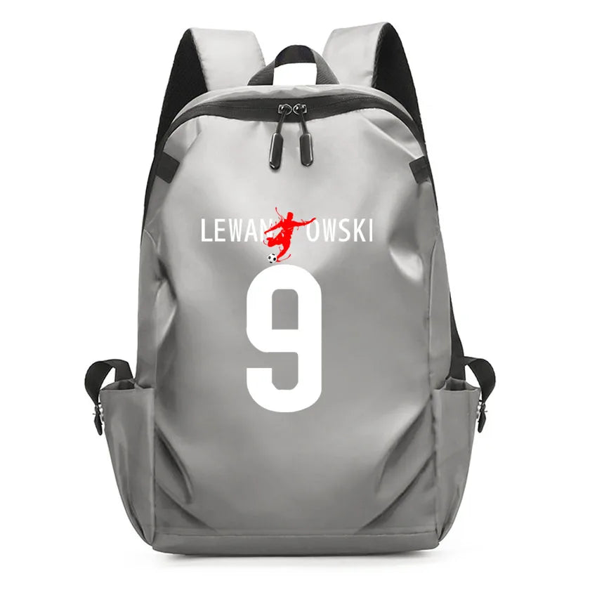 Men Laptop Backpacks Oxford High School Rucksack Boy girl Student Backpack Soccer Superstars DIM RIA Number 22 Printed usb