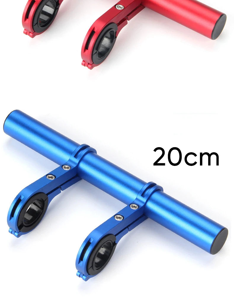 10/20/30cm Bicycle Handlebar Extended Bracket MTB Headlight Mount Extented Bar Road Mountain Bike Handlebar Extender Rack Parts