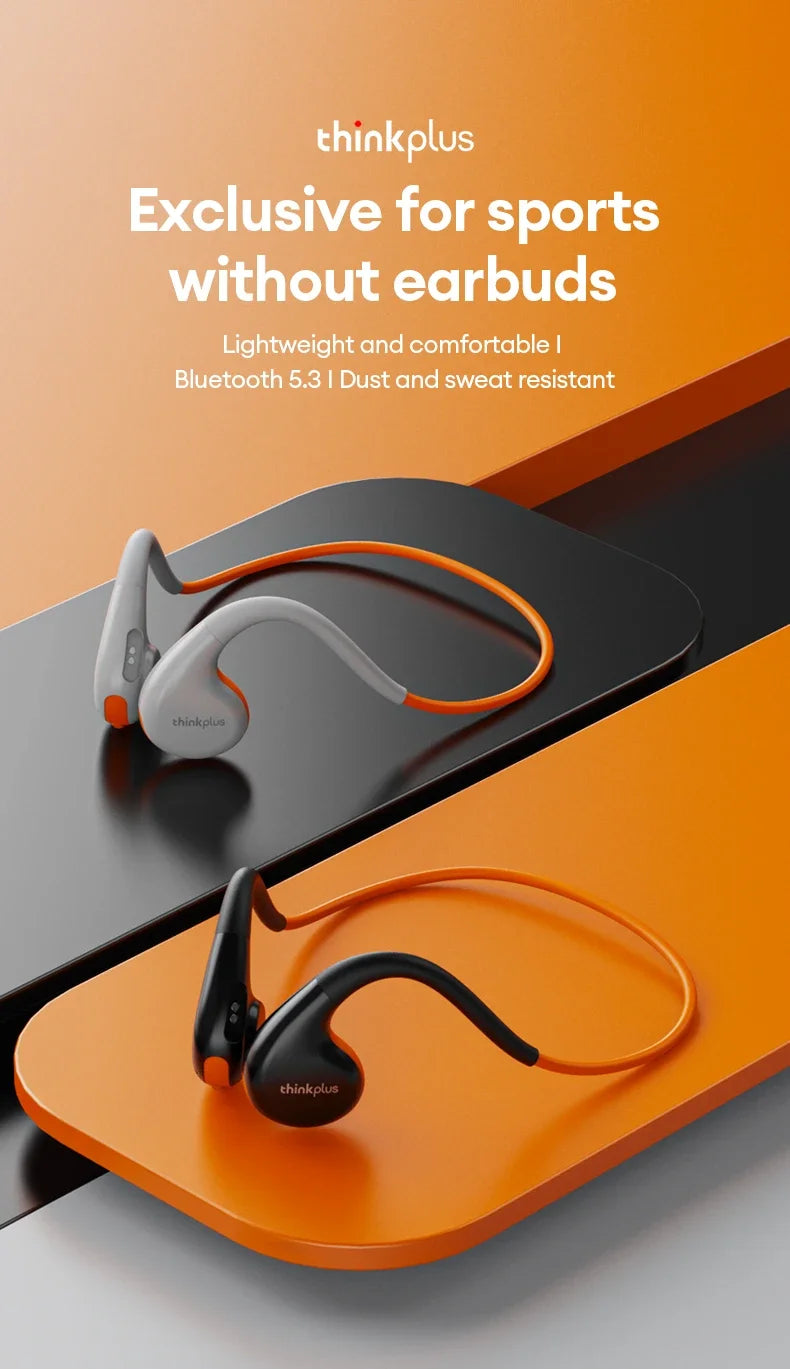 Original Lenovo X7 Air Conduction Headphone Wireless Bluetooth 5.3 Earphones Bone Conduction Sports Headset Outdoor EarHook Mic