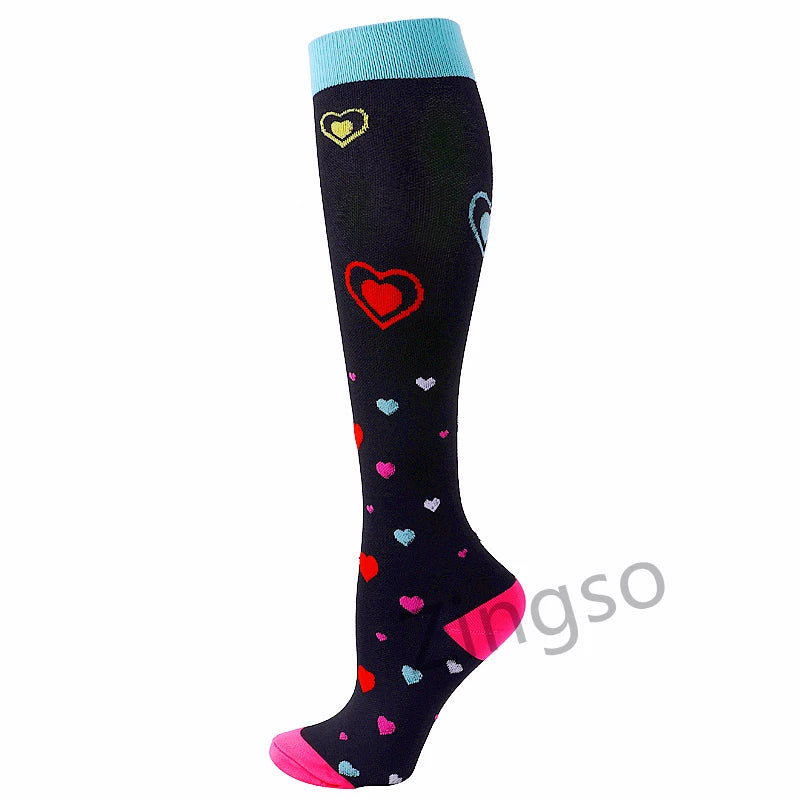 Running Compression Socks Summer 20-30 Mmgh Pregnant Edema Varicose Veins Varicose Veins Edema Diabetes Marathon Nurse Stocking