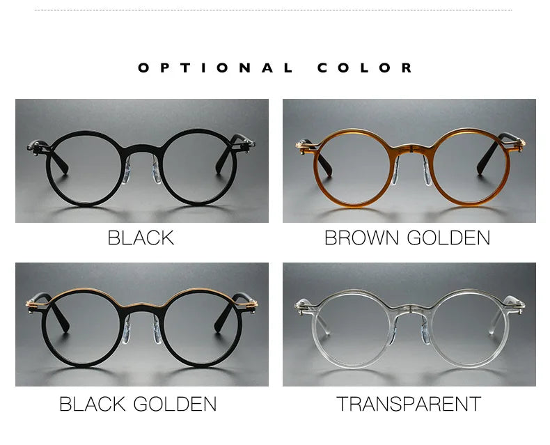 New Brand Design Men's Retro Round Reading Glasses Anti Blue Light Presbyopic Glasses Diopter +100 +150 +200 +250 +300 +350 +400