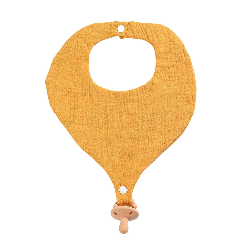 1pcs Baby Bibs Round Newborn Double Cotton Bibs Saliva Towel Baby Feeding Bibs Apron Boys Girls Clothes Kids Children Bandana