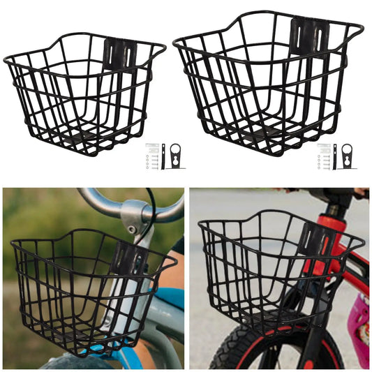 Kids Bike Basket Front Decoration Tricycle Basket Bicycle Accessories Handlebar Basket for Children Girls Boys Cycling Riding