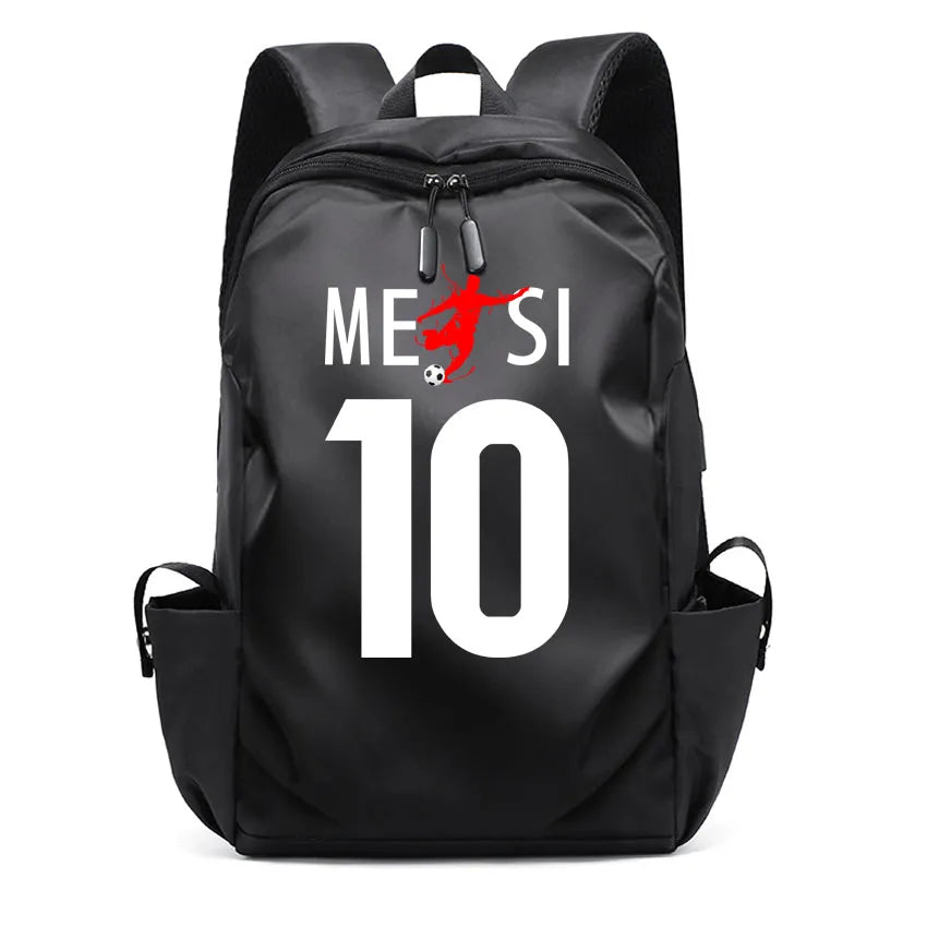 Men Laptop Backpacks Oxford High School Rucksack Boy girl Student Backpack Soccer Superstars DIM RIA Number 22 Printed usb