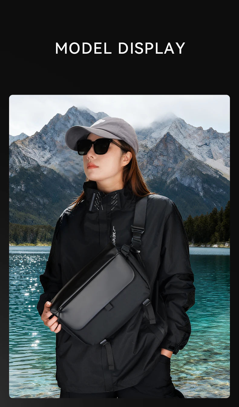 ReeYee A6 4.5L Large Sling Bag, Durable Cordura Waterproof Crossbody Pack, Smart Organization Anti-Theft Shoulder Bag