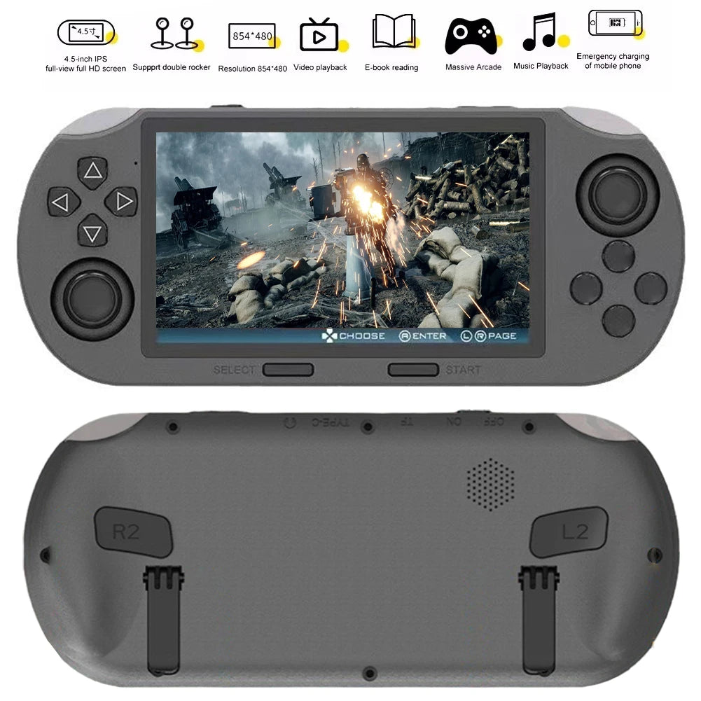 Retro Gaming Console 4.5 Inch IPS Screen Retro Handheld Video Game Console Game Player for Kids & Adults
