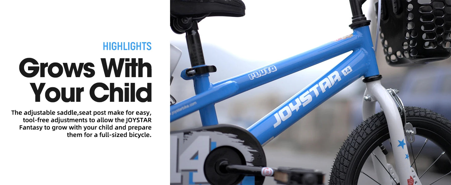 JOYSTAR 12 14 16 18 20 Inch Kids Bike with Light Up Training Wheels, Kids' Bicycle for Boys Girls Age 3-12 Years, Children Bikes