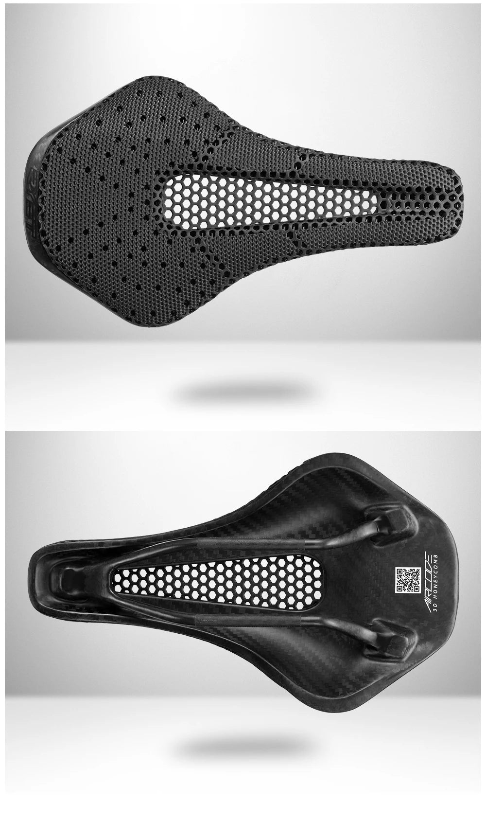 2024 RYET 3D Printed Saddle Ultralight Hollow Comfortable Full Carbon MTB Road Racing Bike Cycling Seat Bicycle Cushion Parts