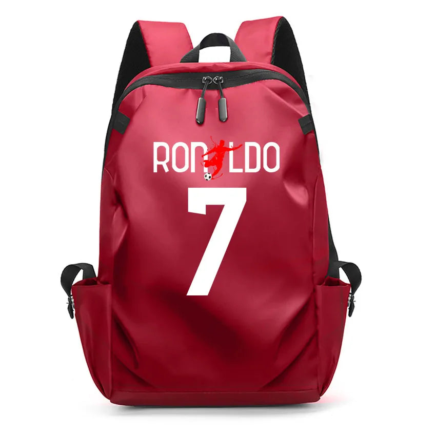 Men Laptop Backpacks Oxford High School Rucksack Boy girl Student Backpack Soccer Superstars DIM RIA Number 22 Printed usb