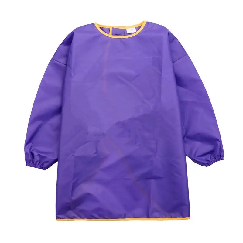 Long Sleeve Apron Drawing Painting Sand Tower Smock Kids Children Craft Art for Home Travel Outdoor - S/M/L