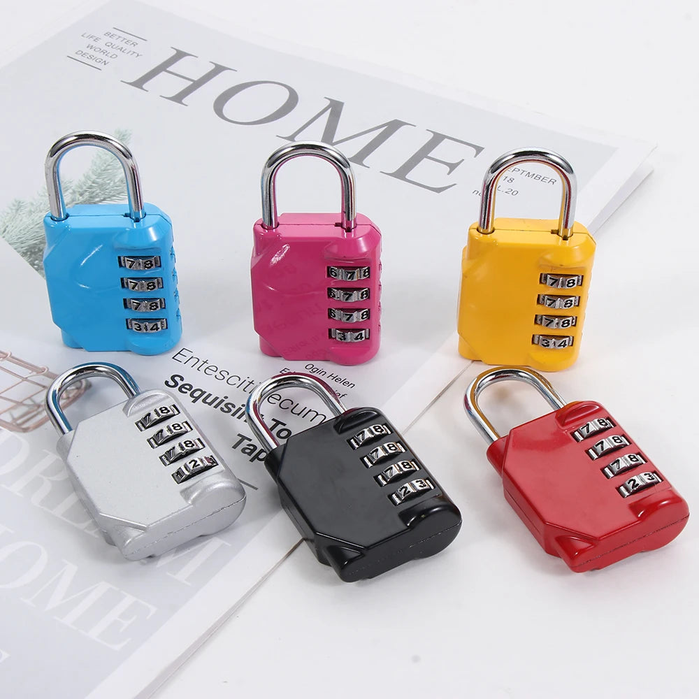 Portable Mini Backpack Zipper Password Lock Travel Luggage Padlock Security Protect For Dormitory Cabinet Locker Drawer Bag