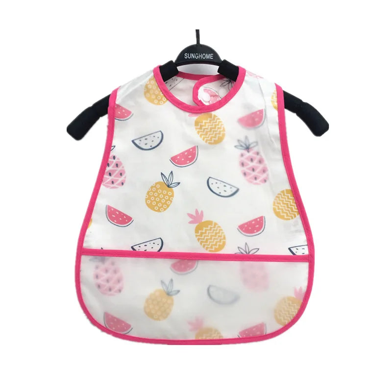 Waterproof Sleeveless Bibs Children Apron Adjustable Feeding Smock Bibs Kids Eating Dinner Breastplate Baby Bavoir Clothing