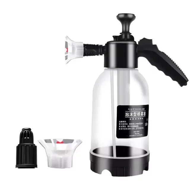 Car washing spray pot foam spray pot 2L spray type with pressure relief valve for household car spray hand pressure spray pot
