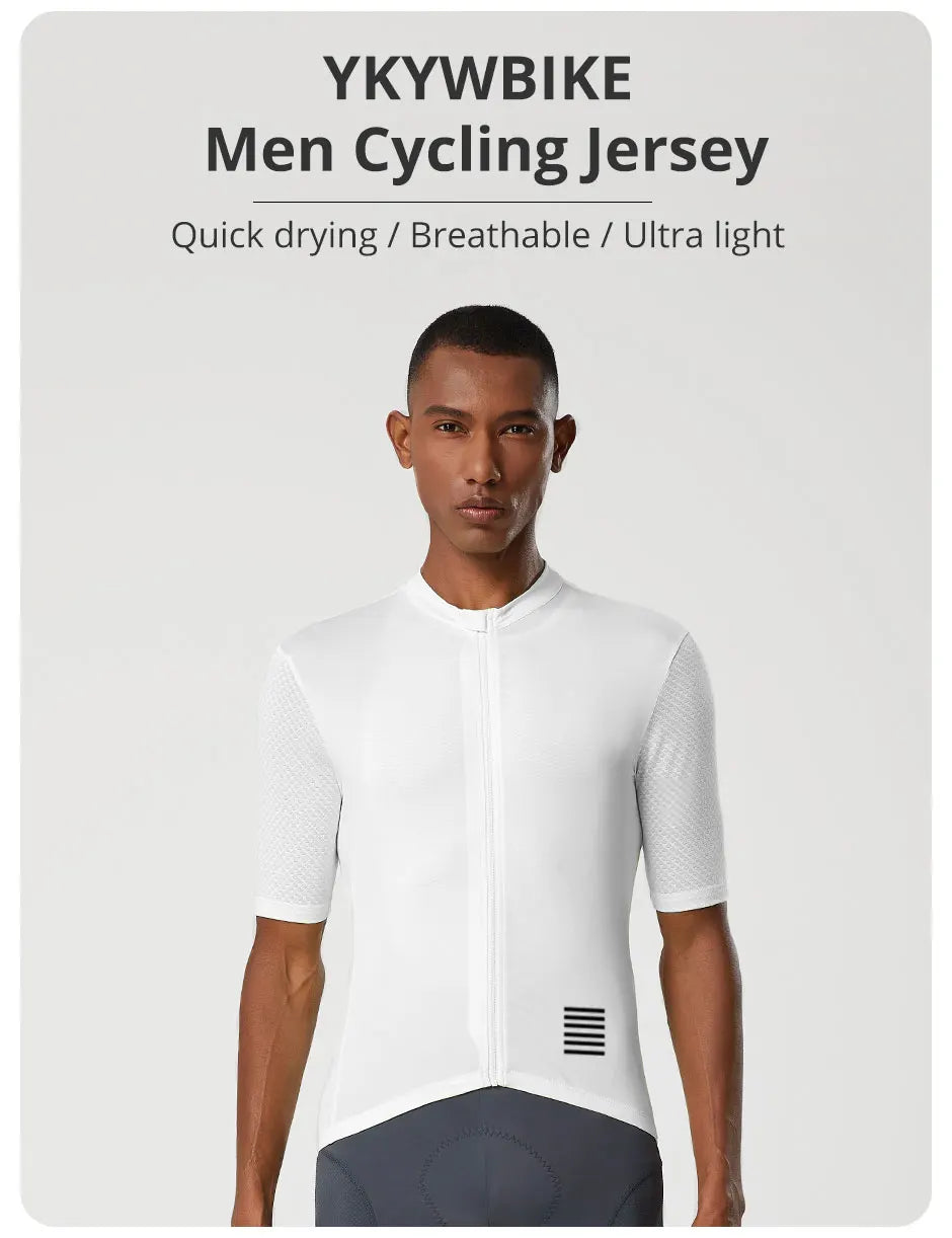 Men Cycling Jersey Short Sleeve Reflective Summer MTB Maillot Shirt Downhill Jersey Pro Team Mountain Bicycle Clothing