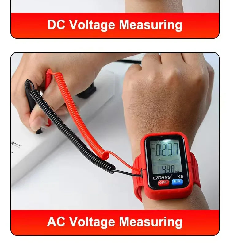 NASAN Digital Multimeter AC/DC Meter Voltage Resistance Meter Electrician LCD Backlight Test Professional Electrical Tester Tool