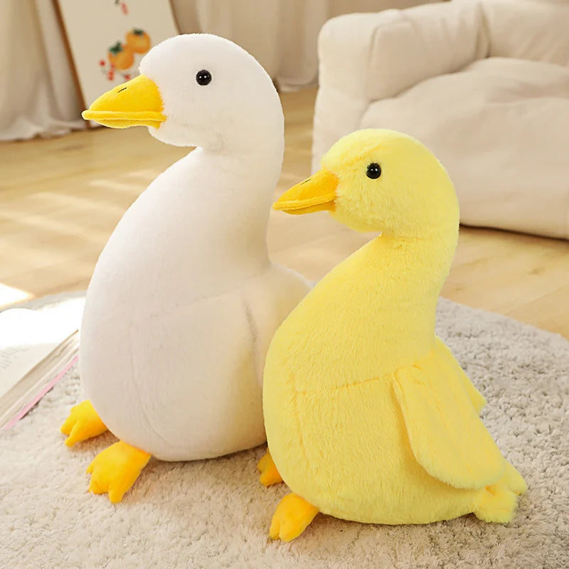 30/40cm Simulation Cartoon Duck Plush Toy Cute Stuffed Animals Yellow Ducks Plushies Doll Lifelike Goose Soft Kids Toys for Girl