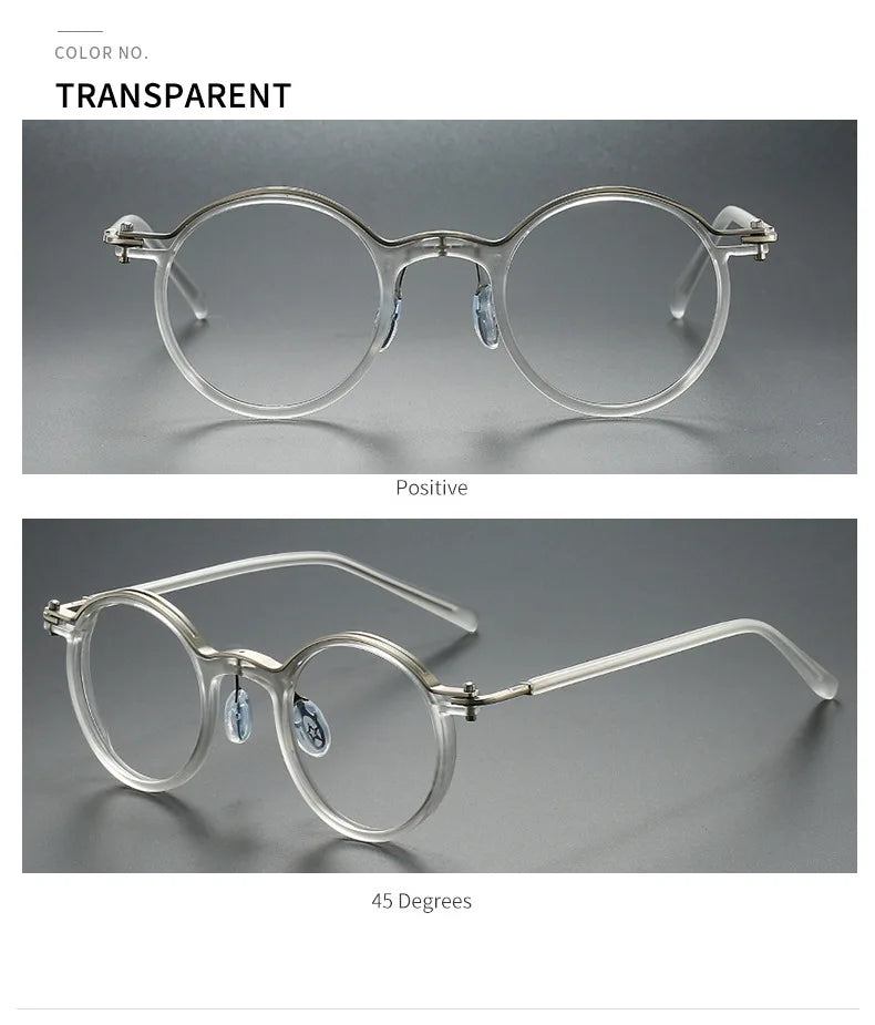 New Brand Design Men's Retro Round Reading Glasses Anti Blue Light Presbyopic Glasses Diopter +100 +150 +200 +250 +300 +350 +400
