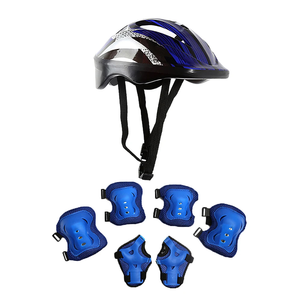 Kids Bike Helmet Protection Gear Set for Toddler Youth,Bicycle Helmet Knee Pads Elbow Pads Wrist Guards for Roller Skate Cycling