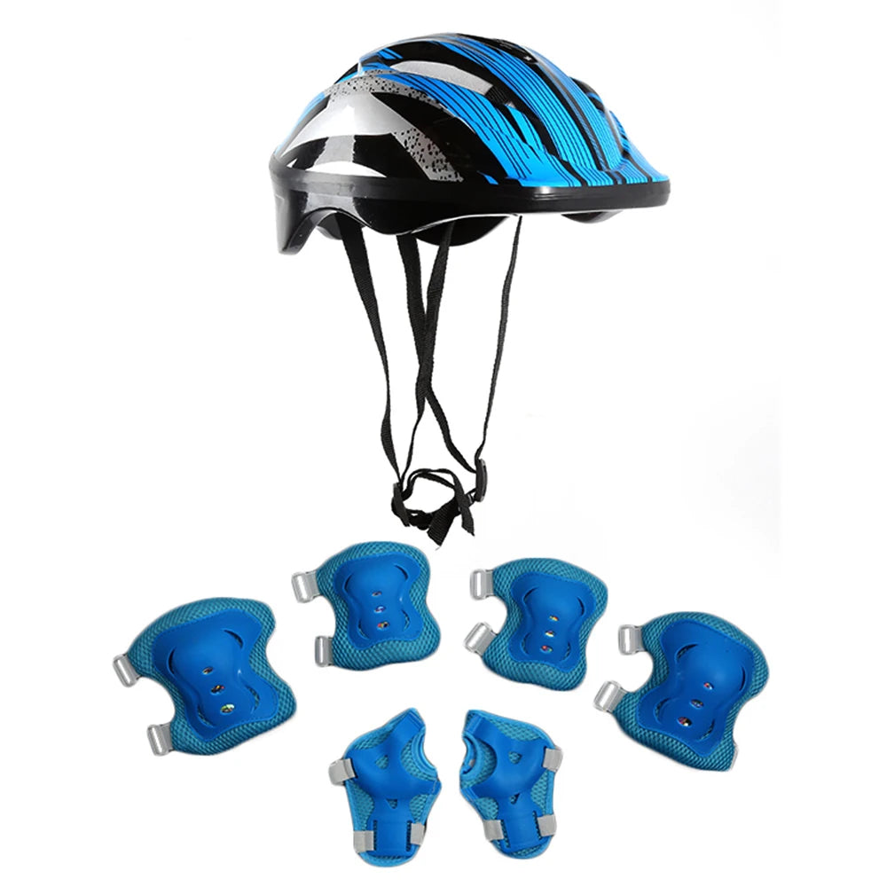 Kids Bike Helmet Protection Gear Set for Toddler Youth,Bicycle Helmet Knee Pads Elbow Pads Wrist Guards for Roller Skate Cycling